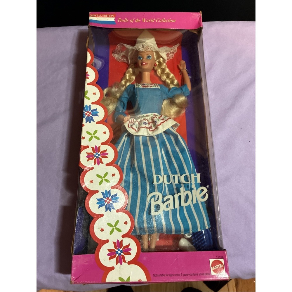 Dutch Barbie Doll 1993 Special Edition Dolls Of The World Collection New